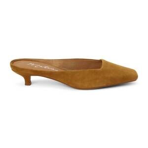 NEW MATISSE women’s classy square toe kitten heel mules in tobacco